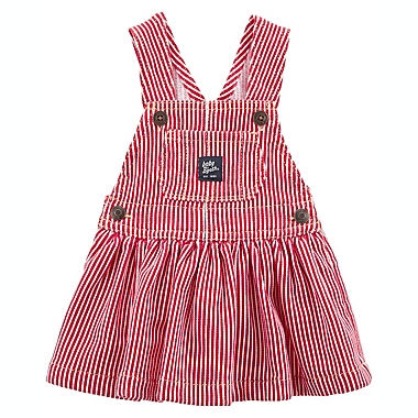 OshKosh B&#39;gosh&reg; Size 18M Twill Jumper Dress in Red. View a larger version of this product image.