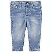 OshKosh B&#39;gosh&reg; Size 12M Heart Print Denim Jeans