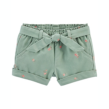 OshKosh B&#39;gosh&reg; Size 3M Paperbag Shorts in Floral. View a larger version of this product image.