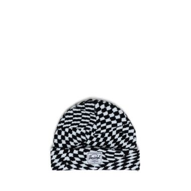 Herschel Supply Co. Checkered Baby Beanie in Black/White. View a larger version of this product image.
