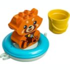 Alternate image 1 for LEGO&reg; DUPLO&reg; 5-Piece Bath Time Fun: Floating Red Panda Playset