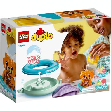 LEGO&reg; DUPLO&reg; 5-Piece Bath Time Fun: Floating Red Panda Playset. View a larger version of this product image.