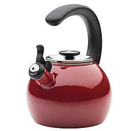 Circulon® 2 qt. Enamel on Steel Whistling Tea Kettle With Flip-Up Spout
