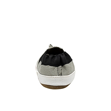 Robeez&reg; Soft Soles&trade; Size 18-24M Dinosaur Dan Crib Shoe in Grey. View a larger version of this product image.