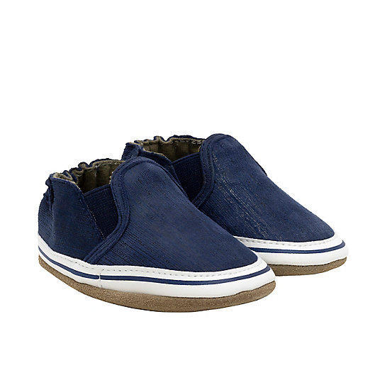 Alternate image 1 for Robeez® Soft Sole Casual Shoe in Indigo