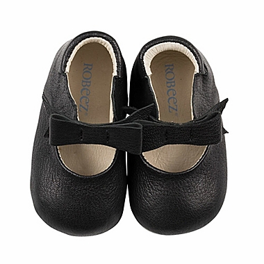 Robeez&reg; Size 9-12M Sofia Dress Shoe in Black. View a larger version of this product image.