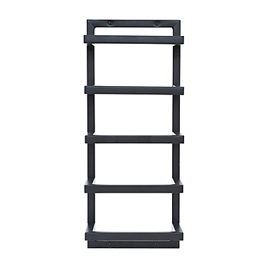 Studio 3B&trade; Mercer Wall Mounted 5-Tier Towel Rack in Black. View a larger version of this product image.