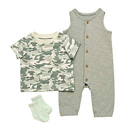 Baby Starters® 3-Piece Textured Jumper, Shirt, and Sock Set in Green