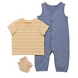Baby Starters® 3-Piece Jumper, Shirt, and Sock Set in Blue