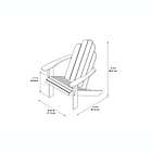 Alternate image 2 for Adirondack Outdoor Chair in White