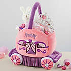 Alternate image 0 for Princess Carriage Embroidered Plush Easter Basket