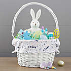 Alternate image 0 for Space Personalized Easter Basket with Folding Handle in White