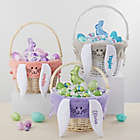 Alternate image 3 for Personalized Bunny Easter Basket Liner In Purple with White Basket