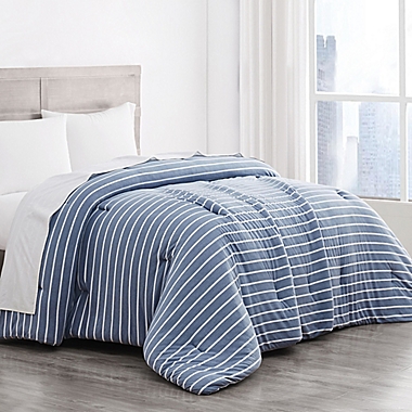 Simply Essential&trade; Jersey Twin/Twin XL Comforter in Blue. View a larger version of this product image.