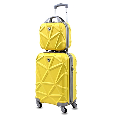 AMKA Gem 2-Piece Hardside Spinner Carry-On Cosmetic Luggage Set. View a larger version of this product image.