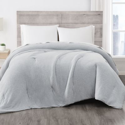 Simply Essential&trade;Jersey King Comforter in Light Grey