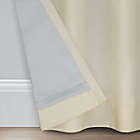 Alternate image 2 for Everhome&trade; Blanche Textured Solid 84-Inch Blackout Curtain Panel in Seed Pearl (Single)