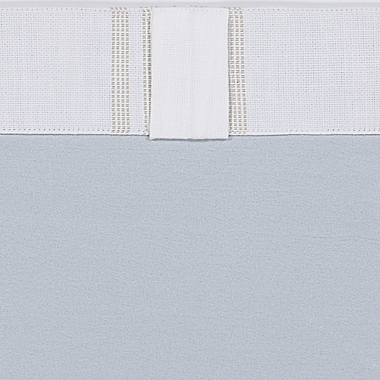 Everhome&trade; Blanche Vertical Stripe 95-Inch Blackout Curtain Panel in Seed Pearl (Single). View a larger version of this product image.