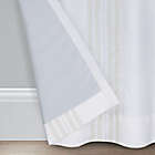 Alternate image 2 for Everhome&trade; Blanche Vertical Stripe 95-Inch Blackout Curtain Panel in Seed Pearl (Single)