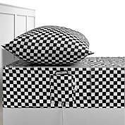 Studio 3B&trade; Cell Phone Pocket 300-Thread-Count Twin/Twin XL Sheet Set in Black Check