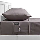 Alternate image 0 for Studio 3B&trade; Cell Phone Pocket 300-Thread-Count Twin/Twin XL Sheet Set in Grey