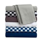 Alternate image 3 for Studio 3B&trade; Cell Phone Pocket 300-Thread-Count Twin/Twin XL Sheet Set in Black Check