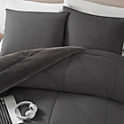 Alternate image 2 for UGG&reg; Corey 3-Piece Reversible Full/Queen Comforter Set in Charcoal