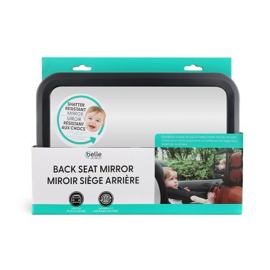 Belle ON THE GO Back Seat Mirror in Black. View a larger version of this product image.