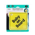 Alternate image 3 for Belle ON THE GO Baby on Board Car Signs in Yellow (Set of 2)