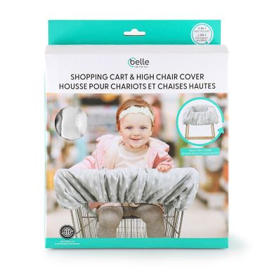 Belle ON THE GO Shopping Cart &amp; High Chair Cover in Grey. View a larger version of this product image.