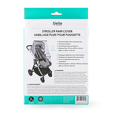 Belle&reg; ON THE GO Stroller Rain Cover. View a larger version of this product image.