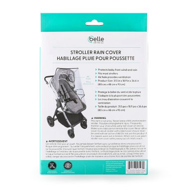 Belle&reg; ON THE GO Stroller Rain Cover. View a larger version of this product image.