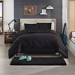 UGG® Corey 3-Piece Reversible King Comforter Set in Off Black