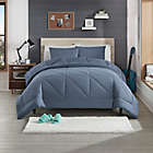 Alternate image 1 for UGG&reg; Corey 2-Piece Reversible Twin/Twin XL Comforter Set in Pacific Blue
