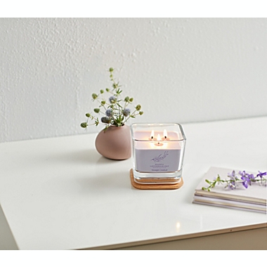 Yankee Candle&reg; Peaceful Lavender & Sea Salt Well Living Medium Square Candle. View a larger version of this product image.