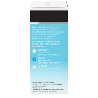 Neutrogena&reg; 1 fl. oz. Hydro Boost Hyaluronic Acid Serum. View a larger version of this product image.