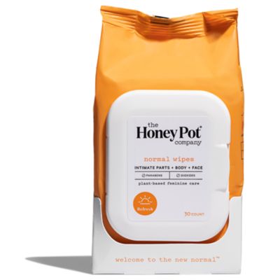 The Honey Pot&reg; Company 30-Count Plant-Based Feminine Care Fragrance-Free Wipes
