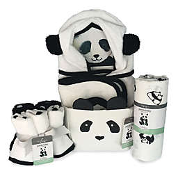 Bedvoyage Panda Comfort Essentials Gift Set in Black/White
