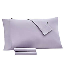 kate spade new york Solid 270-Thread-Count Twin XL Sheet Set in Purple Ash