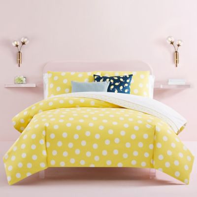 kate spade new york Dots 2-Piece Reversible Twin/Twin XL Comforter Set in  Yellow | Bed Bath & Beyond