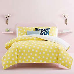 kate spade new york Dots 2-Piece Reversible Twin/Twin XL Comforter Set in Yellow