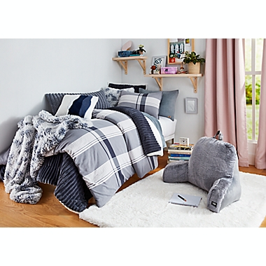 UGG&reg; Devon 2-Piece Reversible Twin/Twin XL Comforter Set in Ocean Plaid. View a larger version of this product image.