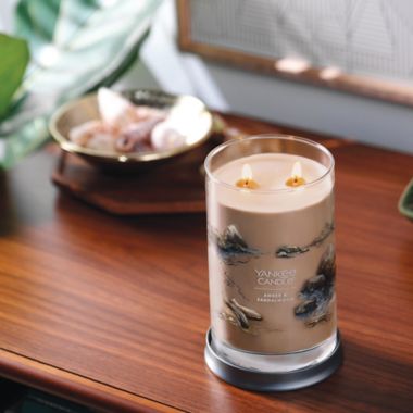 Yankee Candle&reg; Amber &amp; Sandalwood Signature Collection 20 oz. Large Tumbler Candle. View a larger version of this product image.