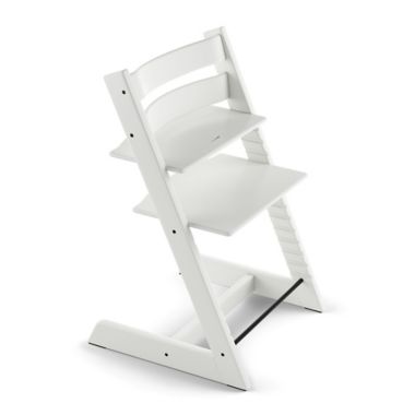 Stokke&reg; Tripp Trapp&reg; Chair with Newborn Set in White. View a larger version of this product image.
