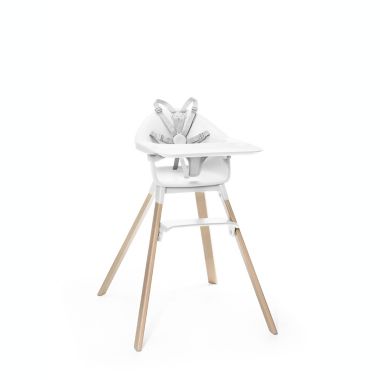 Stokke&reg; Clikk&trade; High Chair in White with Travel Bag. View a larger version of this product image.