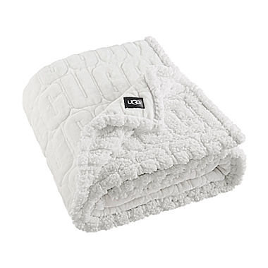 UGG&reg; Iggy Throw Blanket in Snow. View a larger version of this product image.