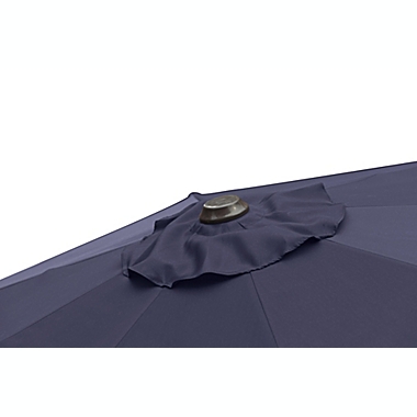 Westin Outdoor Avalon 9-Foot Octagonal Tilt and Crank Market Umbrella in Navy/Blue. View a larger version of this product image.