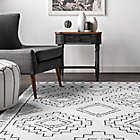 Alternate image 2 for nuLOOM Noa Machine Washable Tribal 2&#39; x 3&#39; Accent Rug in White