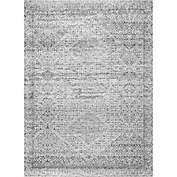 nuLOOM Hart Machine Washable 4&#39; x 6&#39; Abstract Area Rug in Grey
