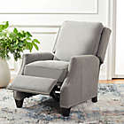 Alternate image 6 for Safavieh Thoreau Leather Recliner in Cement